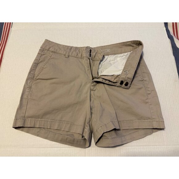 Sonoma Women's Mid Rise Straight Shorts Tan 4 Pockets Size 8 - Picture 10 of 15